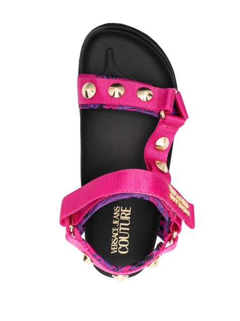 versace jeans quilted slides|Versace Jeans Couture sandals for Women .